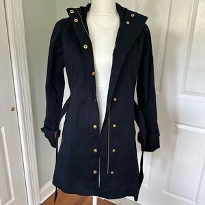 Banana Republic Navy Hooded Jacket - Size Small